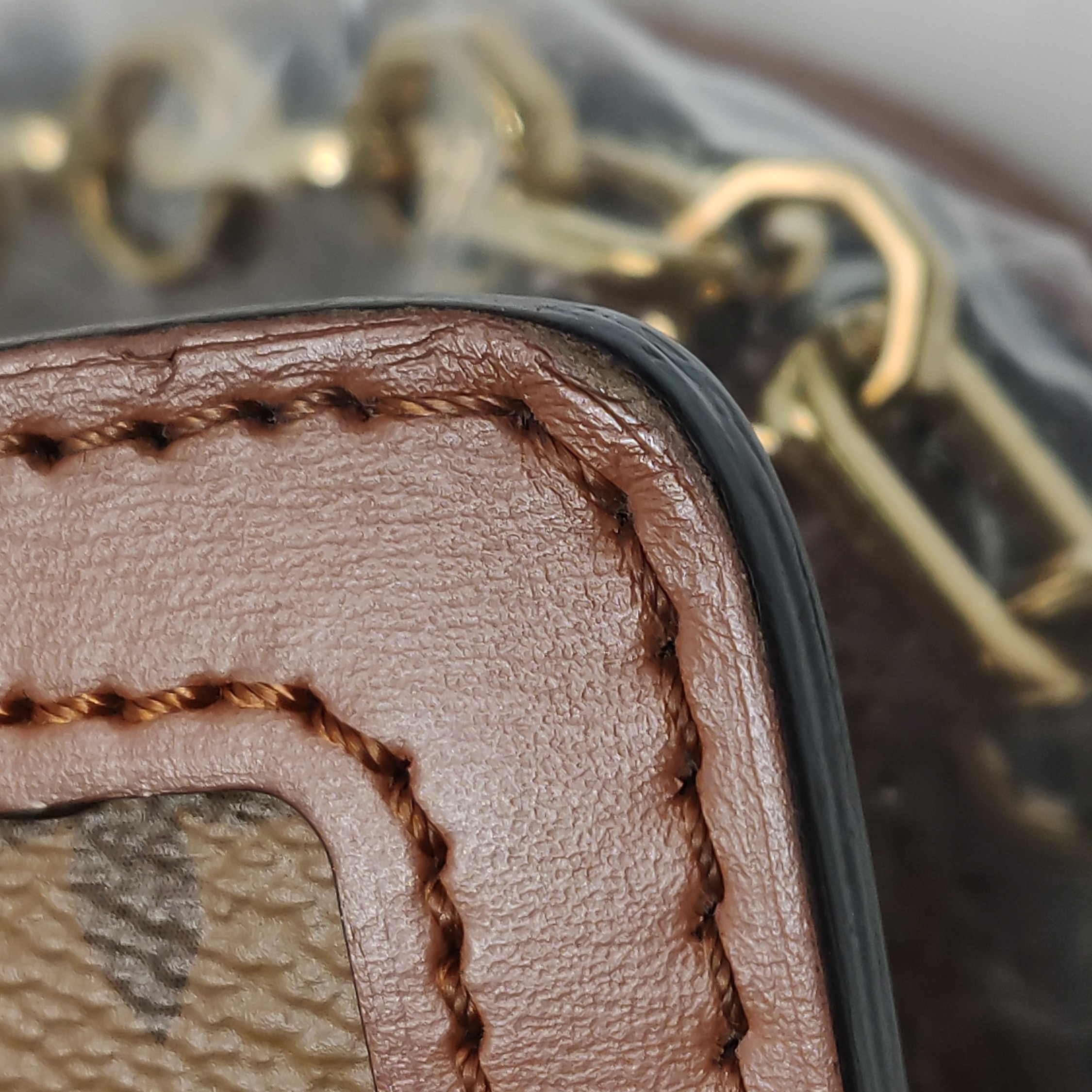 Louis Vuitton(LV) Dauphine Shoulder Bag Reverse Monogram Canvas MM — photo 13 of 22