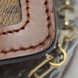 Louis Vuitton(LV) Dauphine Shoulder Bag Reverse Monogram Canvas MM — thumbnail 13