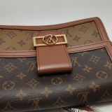 Louis Vuitton(LV) Dauphine Shoulder Bag Reverse Monogram Canvas MM — thumbnail 22
