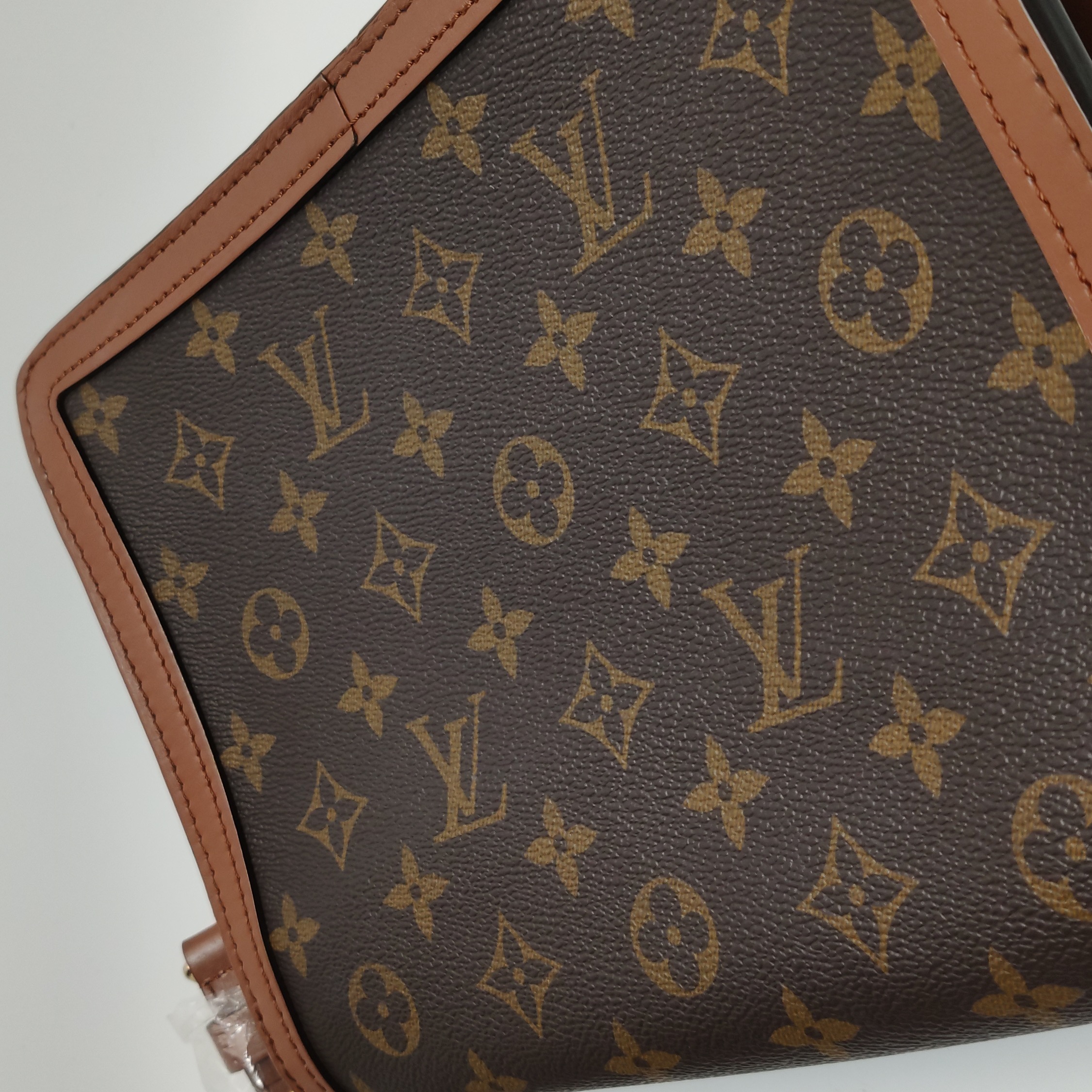 Louis Vuitton(LV) Dauphine Shoulder Bag Reverse Monogram Canvas MM — photo 18 of 22