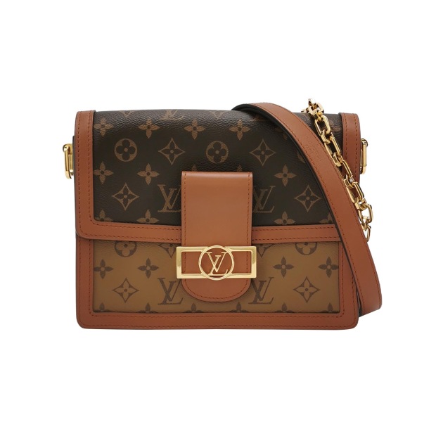 Louis Vuitton(LV) Dauphine Shoulder Bag Reverse Monogram Canvas MM — pre-owned, Vierlot