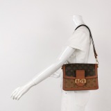 Louis Vuitton(LV) Dauphine Shoulder Bag Reverse Monogram Canvas MM — thumbnail 2