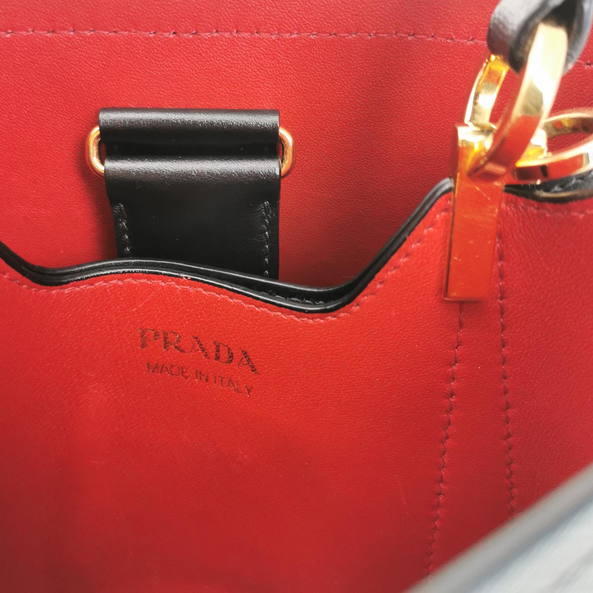 Prada Panier Bucket Bag Saffiano Leather Mini — photo 7 of 15