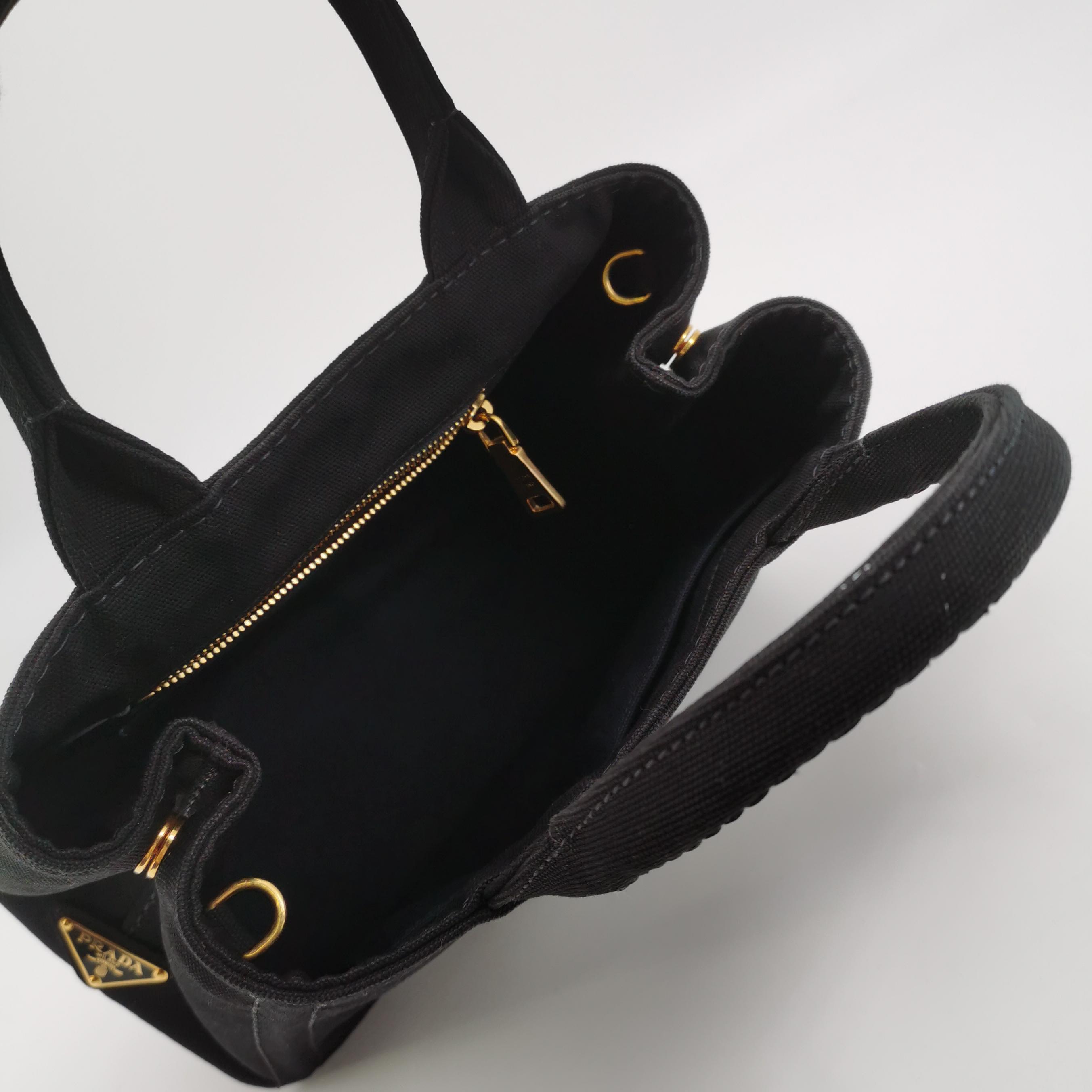 Prada Canapa Convertible Shopping Tote Canvas Small — photo 7 of 20