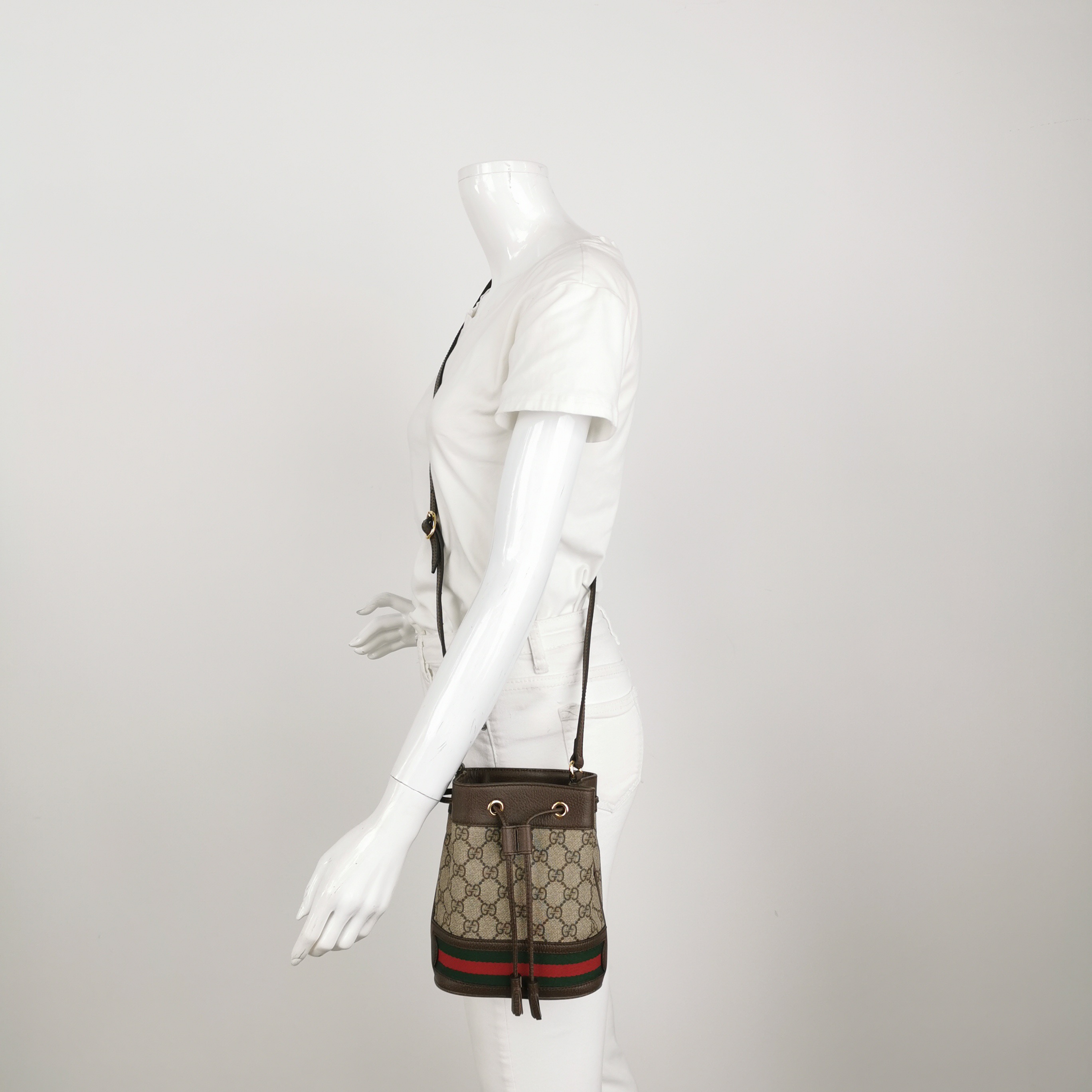 Gucci Ophidia Bucket Bag GG Coated Canvas Mini — alternate view