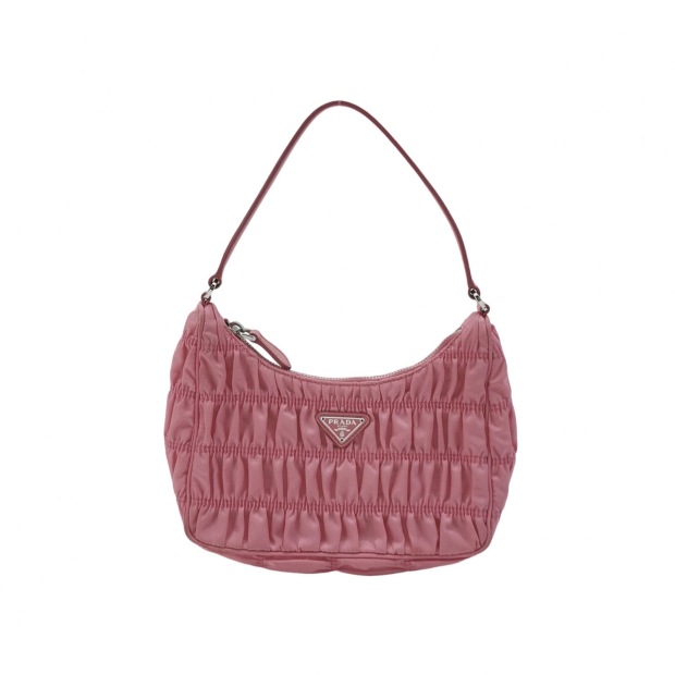 Prada Hobo Tessuto Gaufre with Saffiano Mini — pre-owned, Vierlot