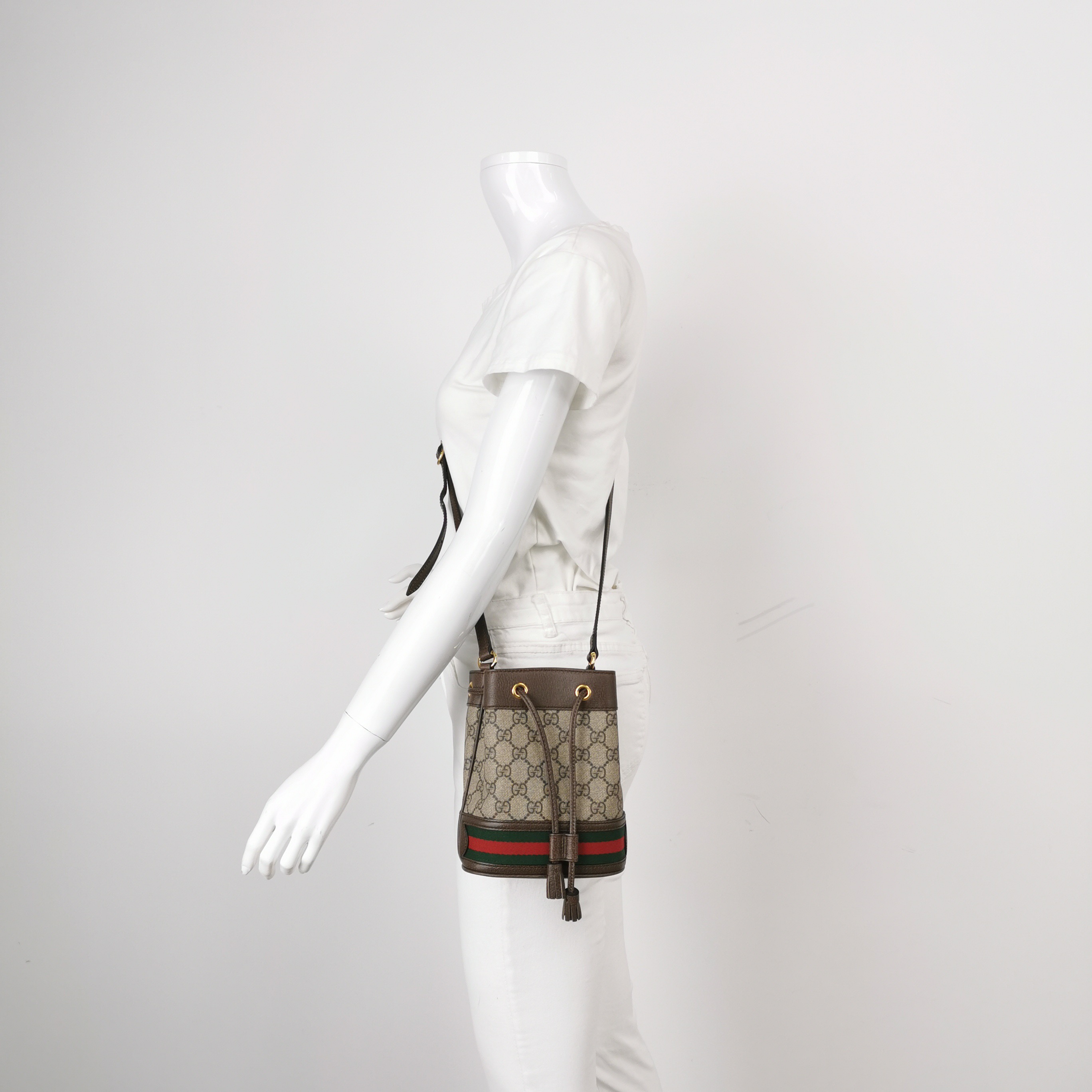 Gucci Ophidia Bucket Bag GG Coated Canvas Mini — alternate view