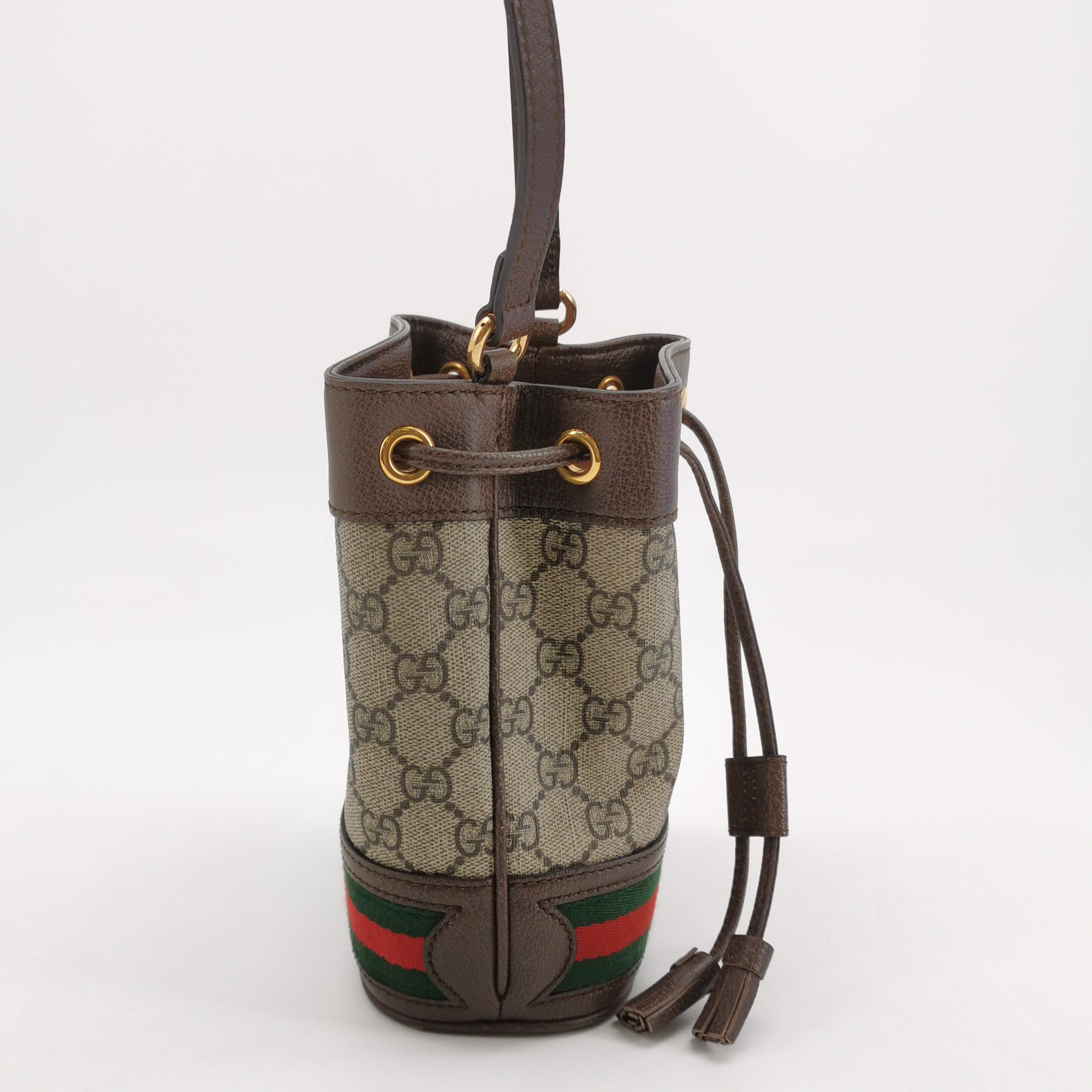 Gucci Ophidia Bucket Bag GG Coated Canvas Mini — photo 4 of 15