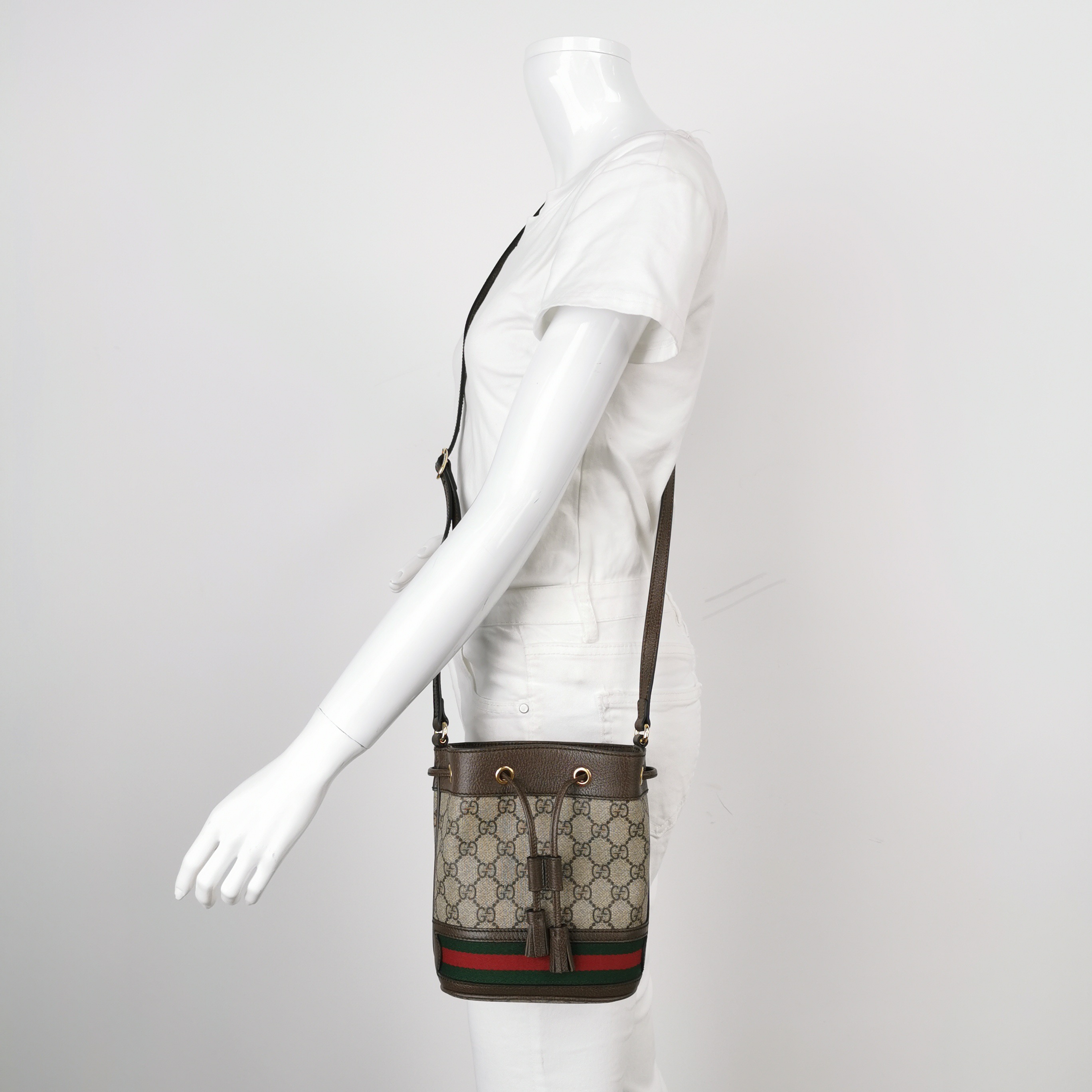 Gucci Ophidia Bucket Bag GG Coated Canvas Mini — alternate view