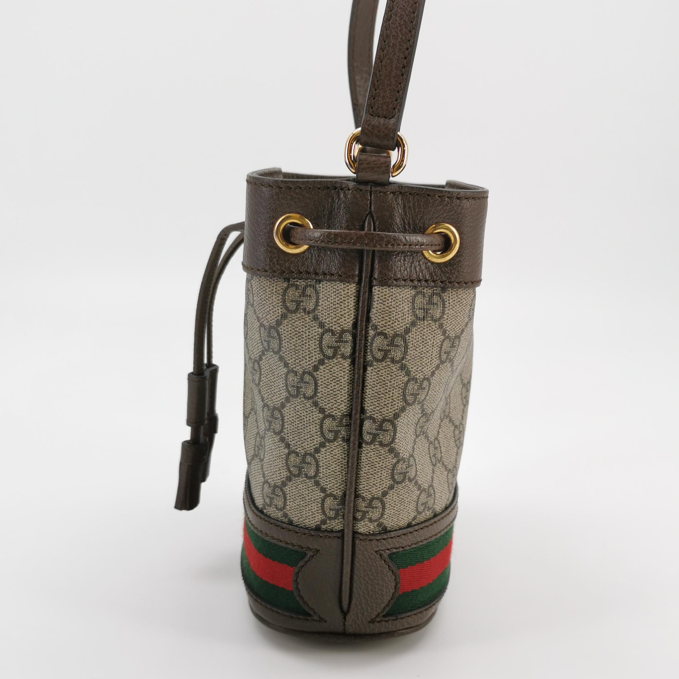 Gucci Ophidia Bucket Bag GG Coated Canvas Mini — photo 5 of 14