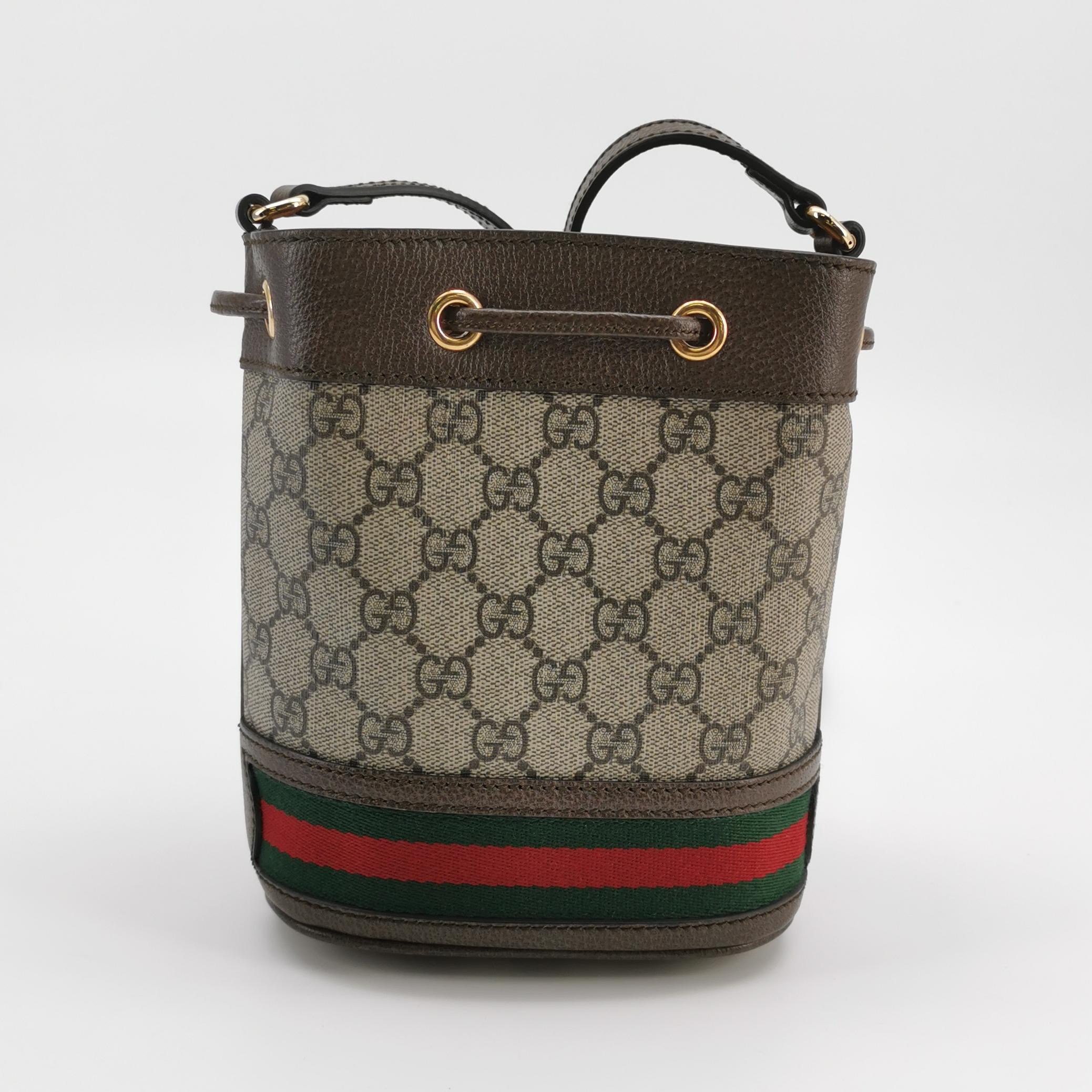 Gucci Ophidia Bucket Bag GG Coated Canvas Mini — photo 3 of 14