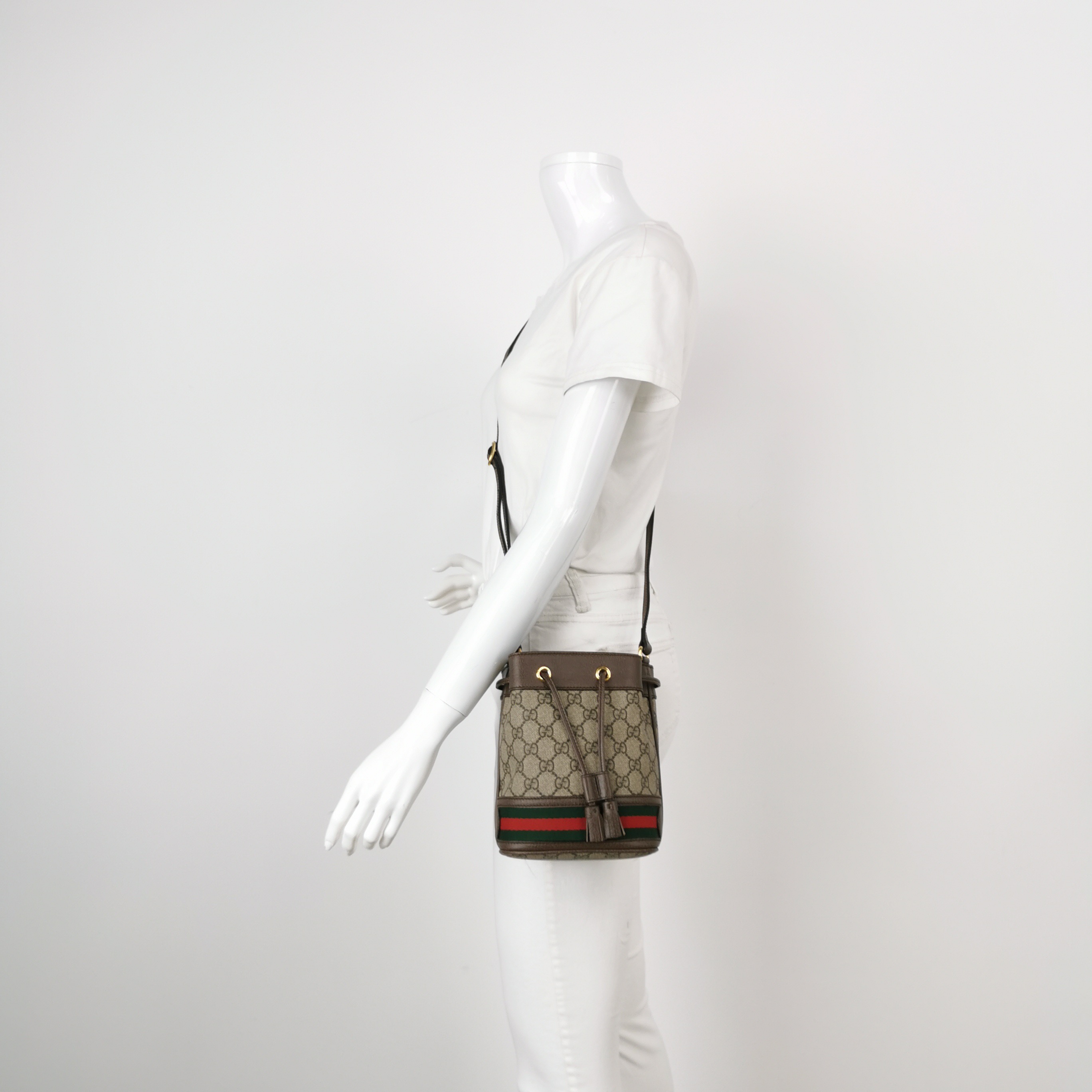 Gucci Ophidia Bucket Bag GG Coated Canvas Mini — alternate view