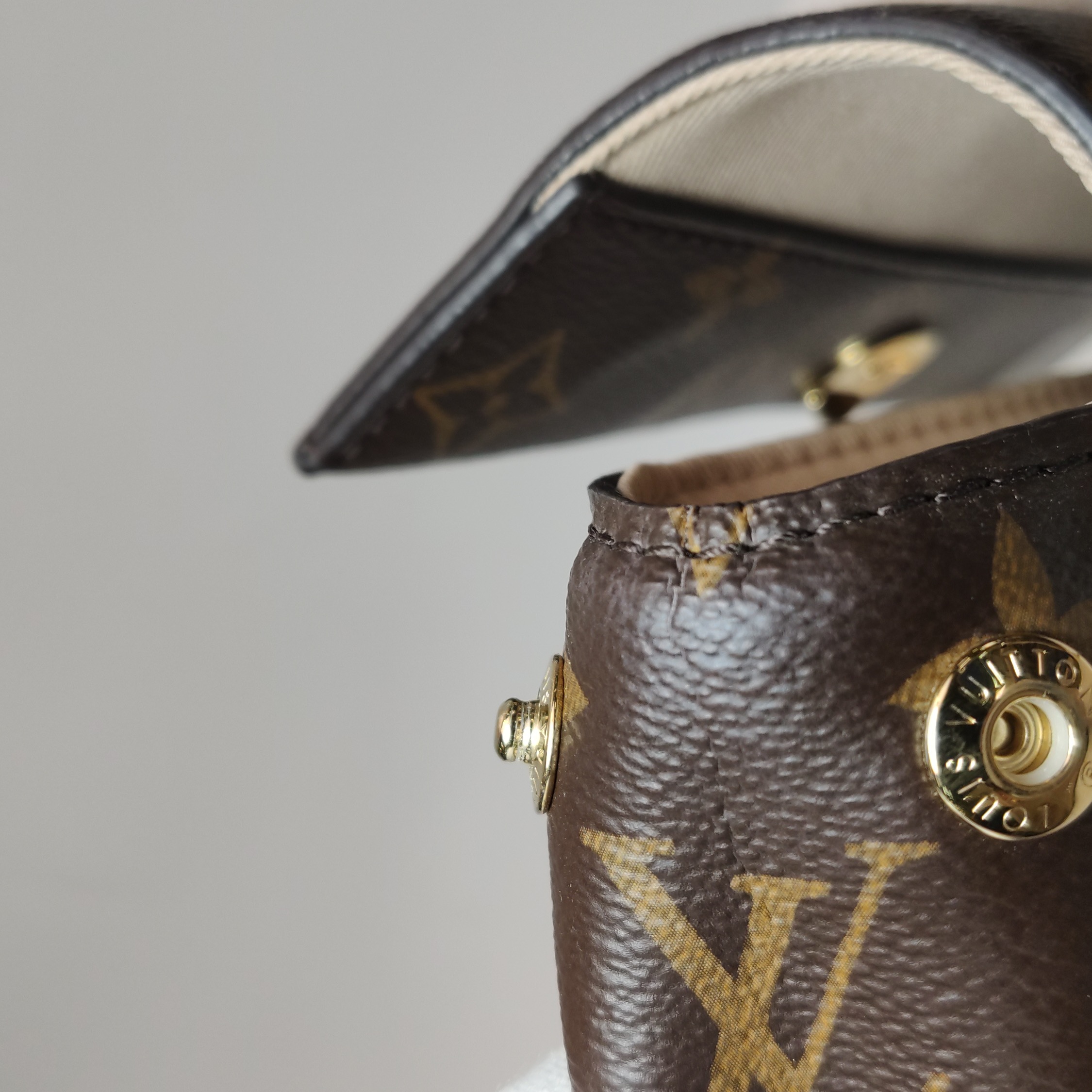 Louis Vuitton(LV) Cluny Top Handle NM Bag Monogram Canvas Mini — photo 14 of 21