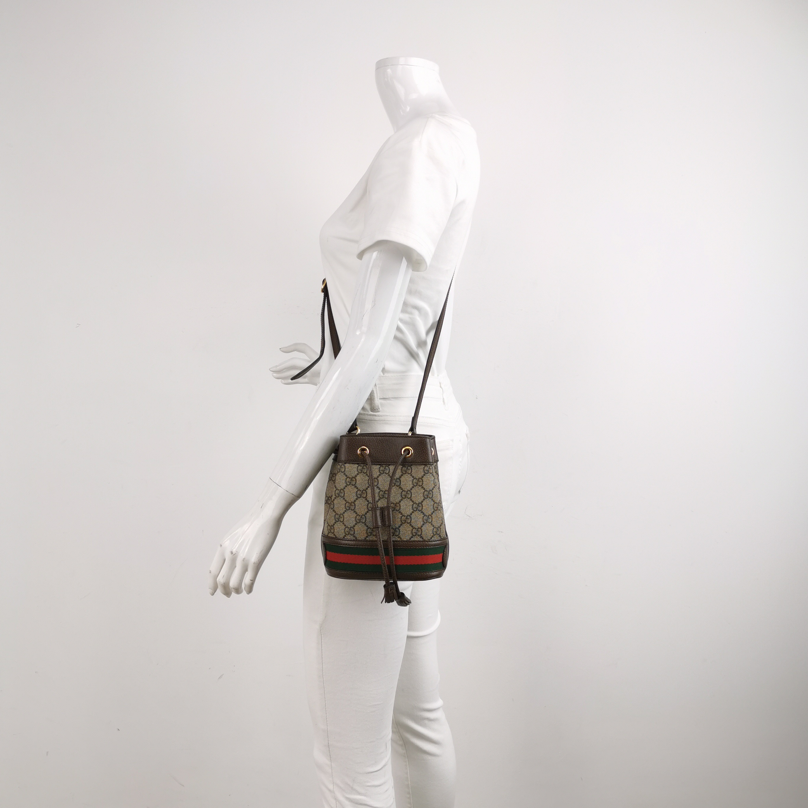 Gucci Ophidia Bucket Bag GG Coated Canvas Mini — alternate view