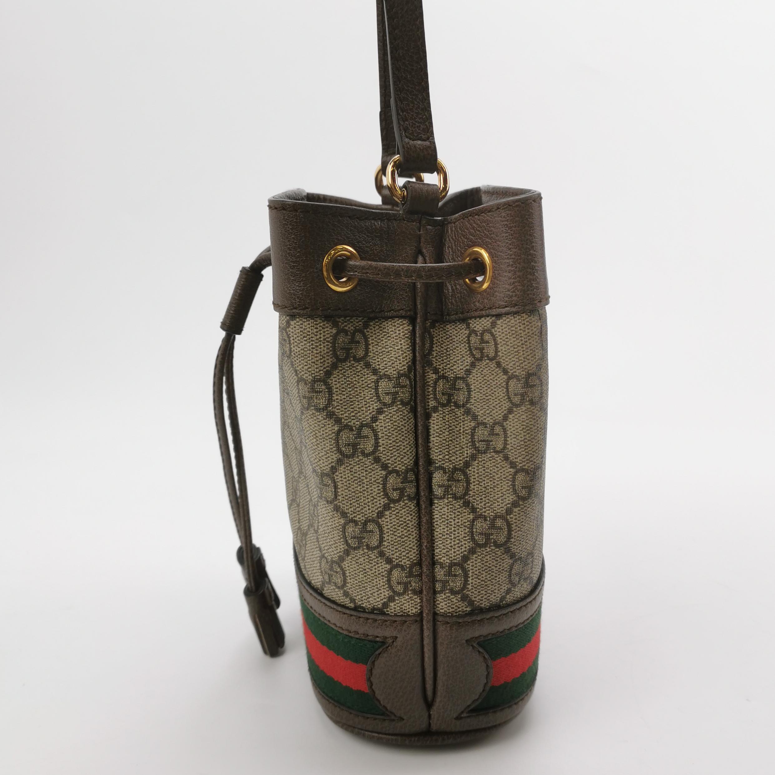 Gucci Ophidia Bucket Bag GG Coated Canvas Mini — photo 5 of 11