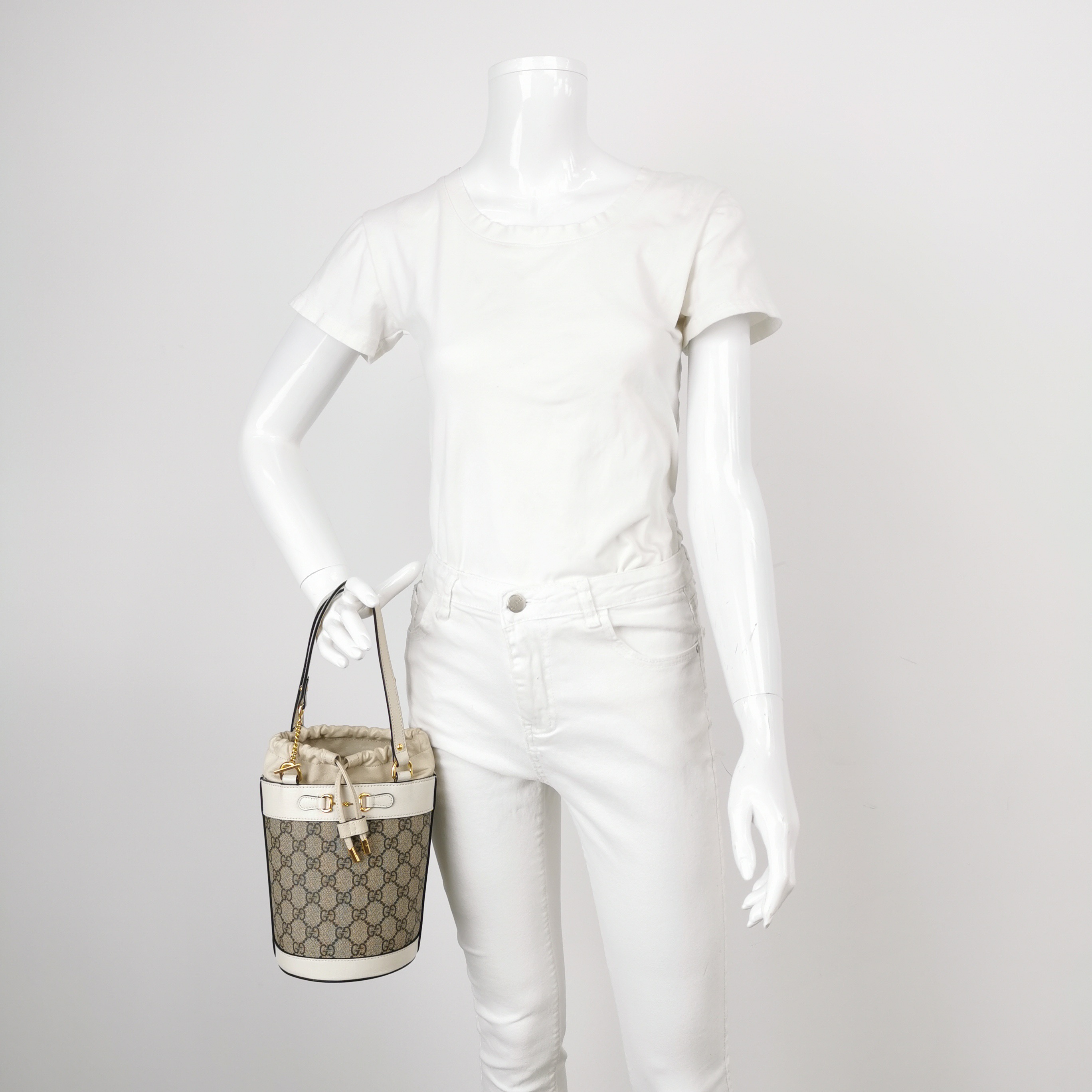 Gucci Horsebit 1955 Bucket Bag GG Coated Canvas Small — alternate view