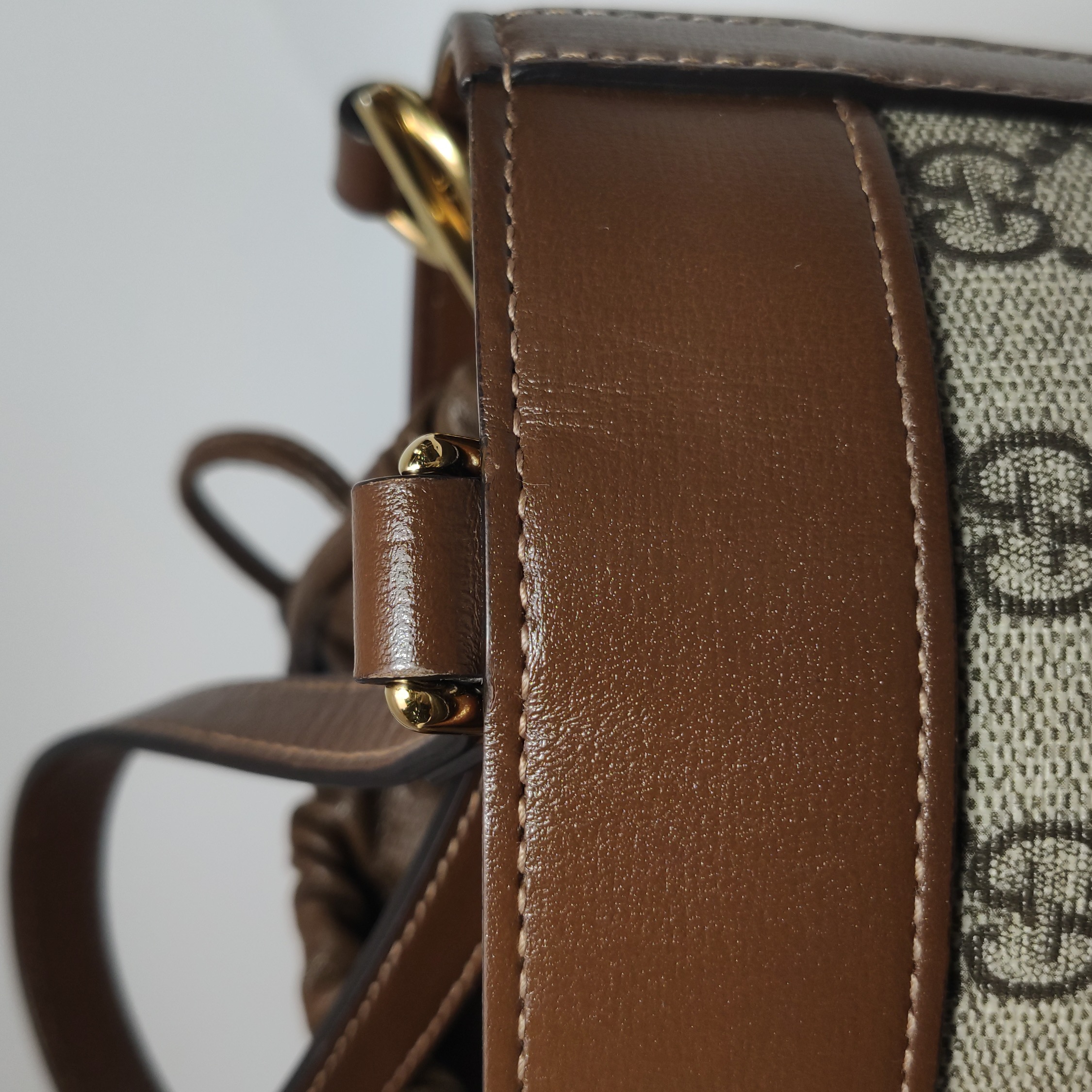 Gucci Horsebit 1955 Bucket Bag GG Coated Canvas Small — photo 13 of 16