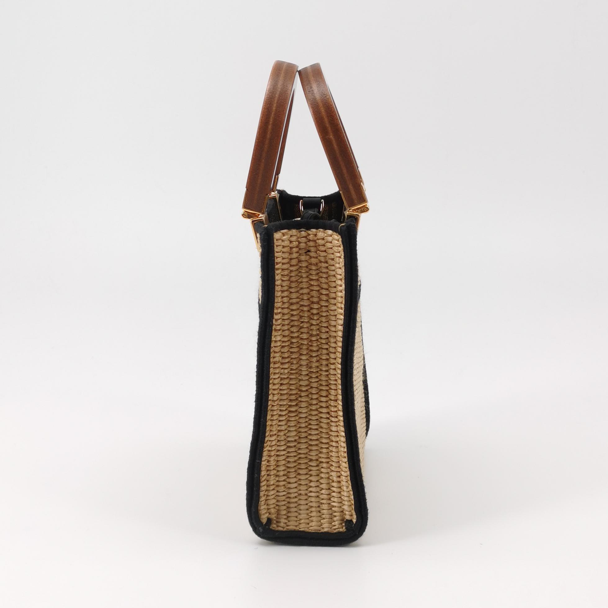 Fendi Sunshine Shopper Tote Straw Mini — photo 3 of 17