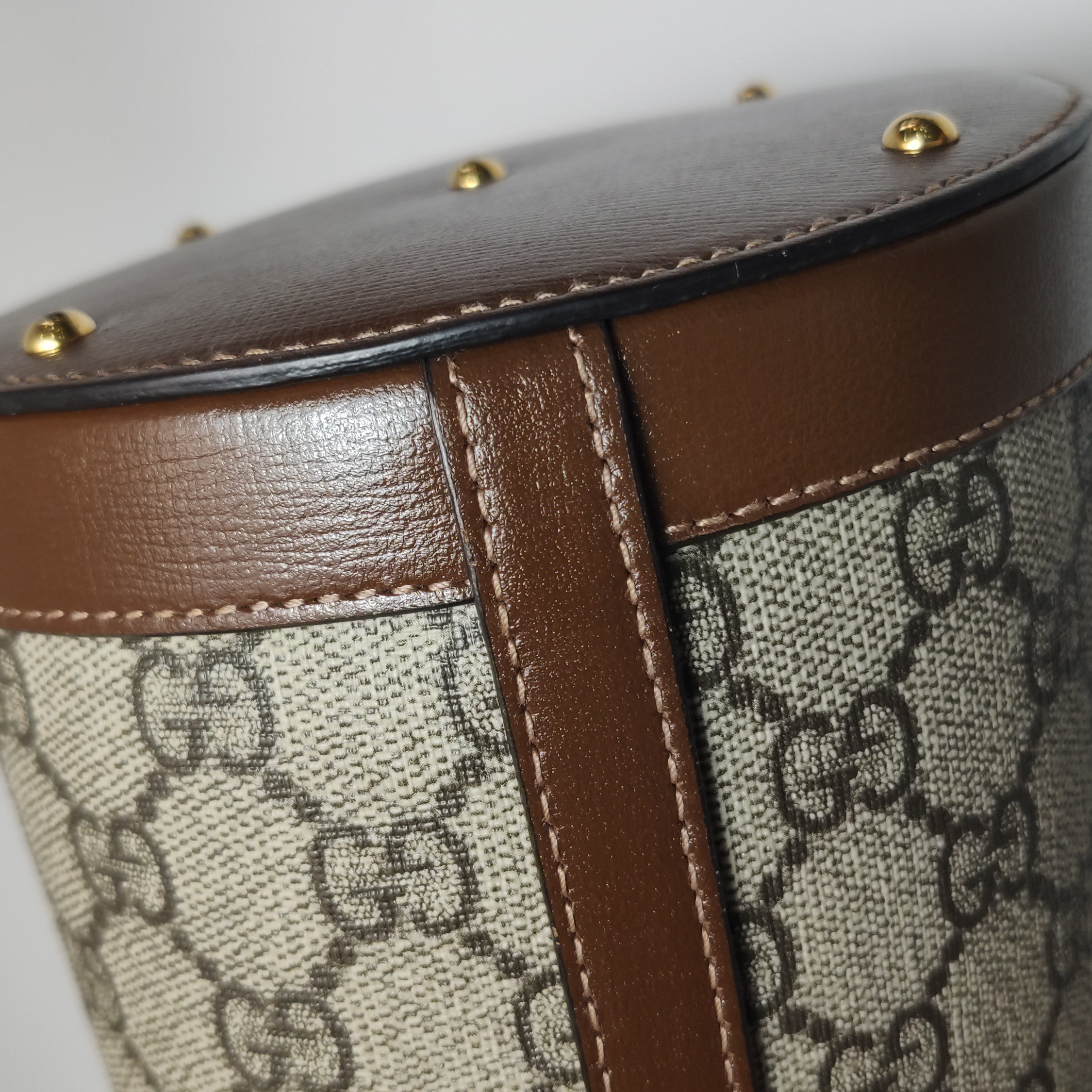 Gucci Horsebit 1955 Bucket Bag GG Coated Canvas Small — photo 14 of 16