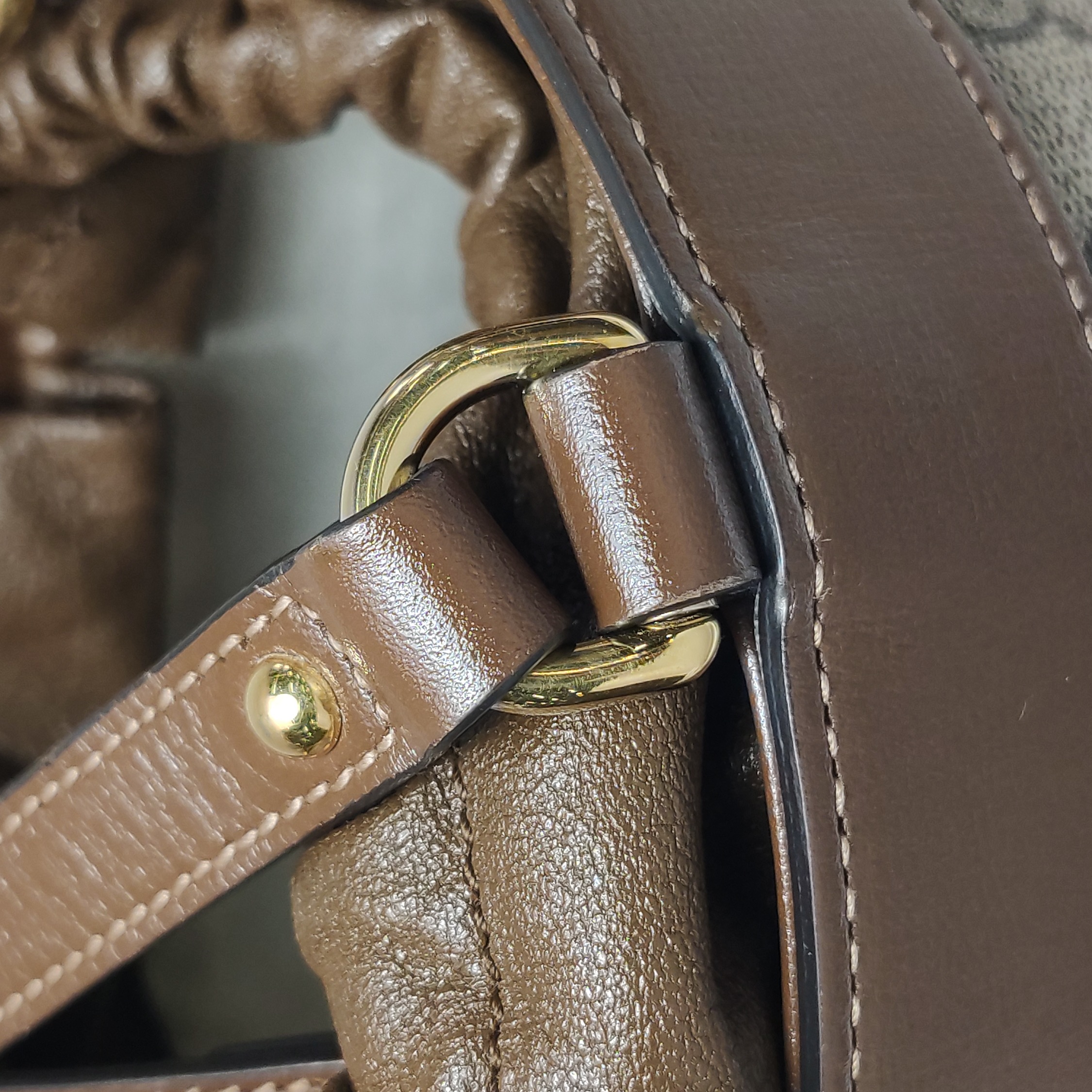 Gucci Horsebit 1955 Bucket Bag GG Coated Canvas Small — photo 11 of 16