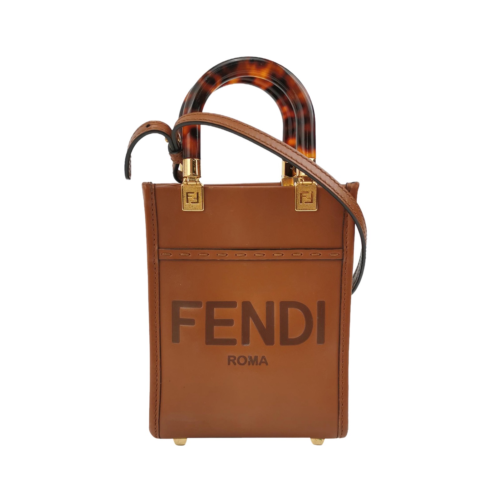 Fendi Sunshine Shopper Tote Leather Mini — photo 1 of 22