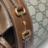 Gucci Horsebit 1955 Bucket Bag GG Coated Canvas Small — thumbnail 10