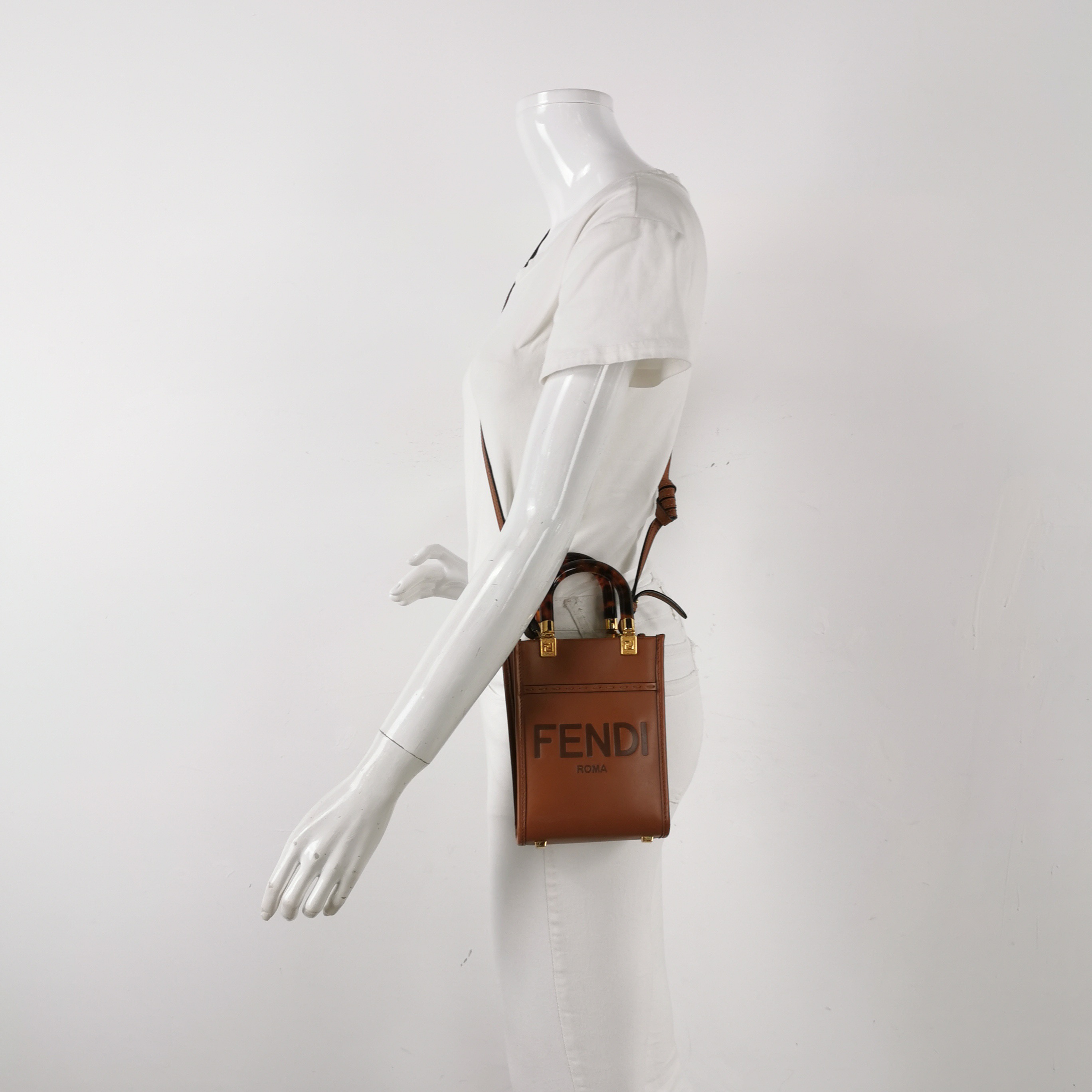 Fendi Sunshine Shopper Tote Leather Mini — alternate view