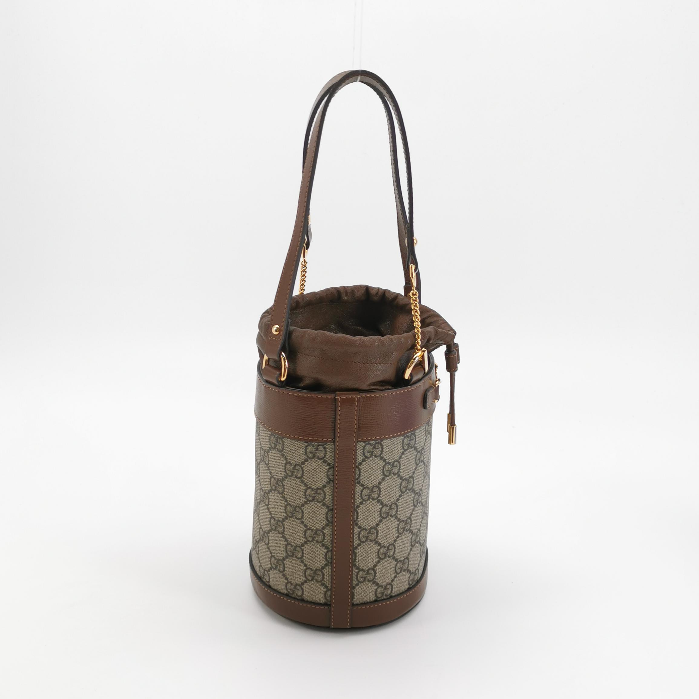 Gucci Horsebit 1955 Bucket Bag GG Coated Canvas Small — photo 5 of 15