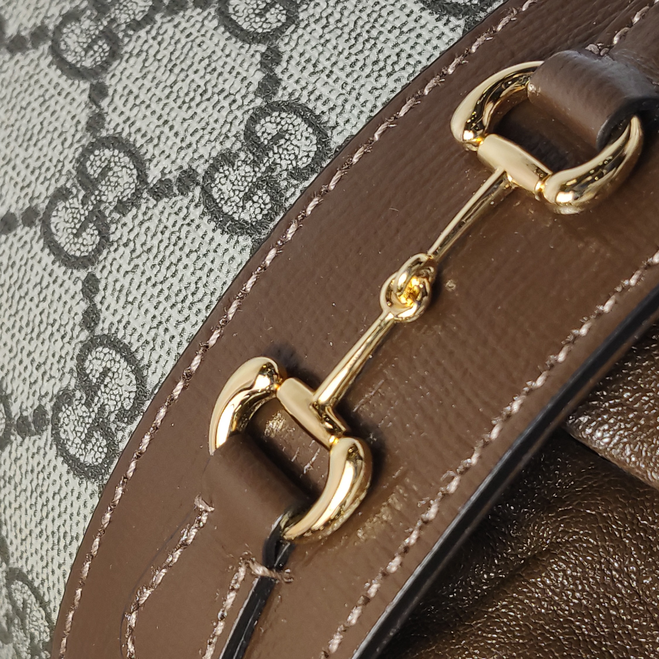 Gucci Horsebit 1955 Bucket Bag GG Coated Canvas Small — photo 9 of 15