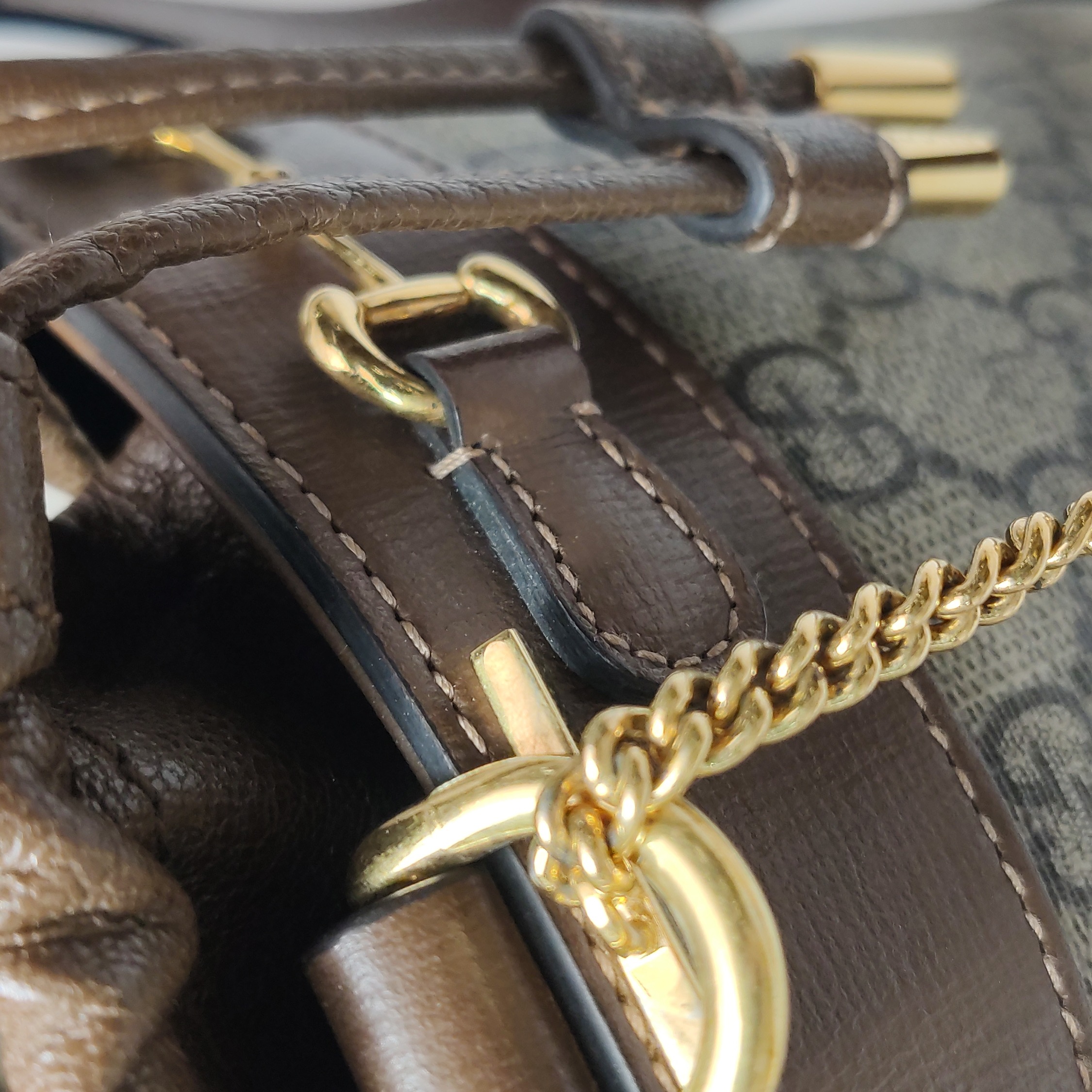 Gucci Horsebit 1955 Bucket Bag GG Coated Canvas Small — photo 10 of 16