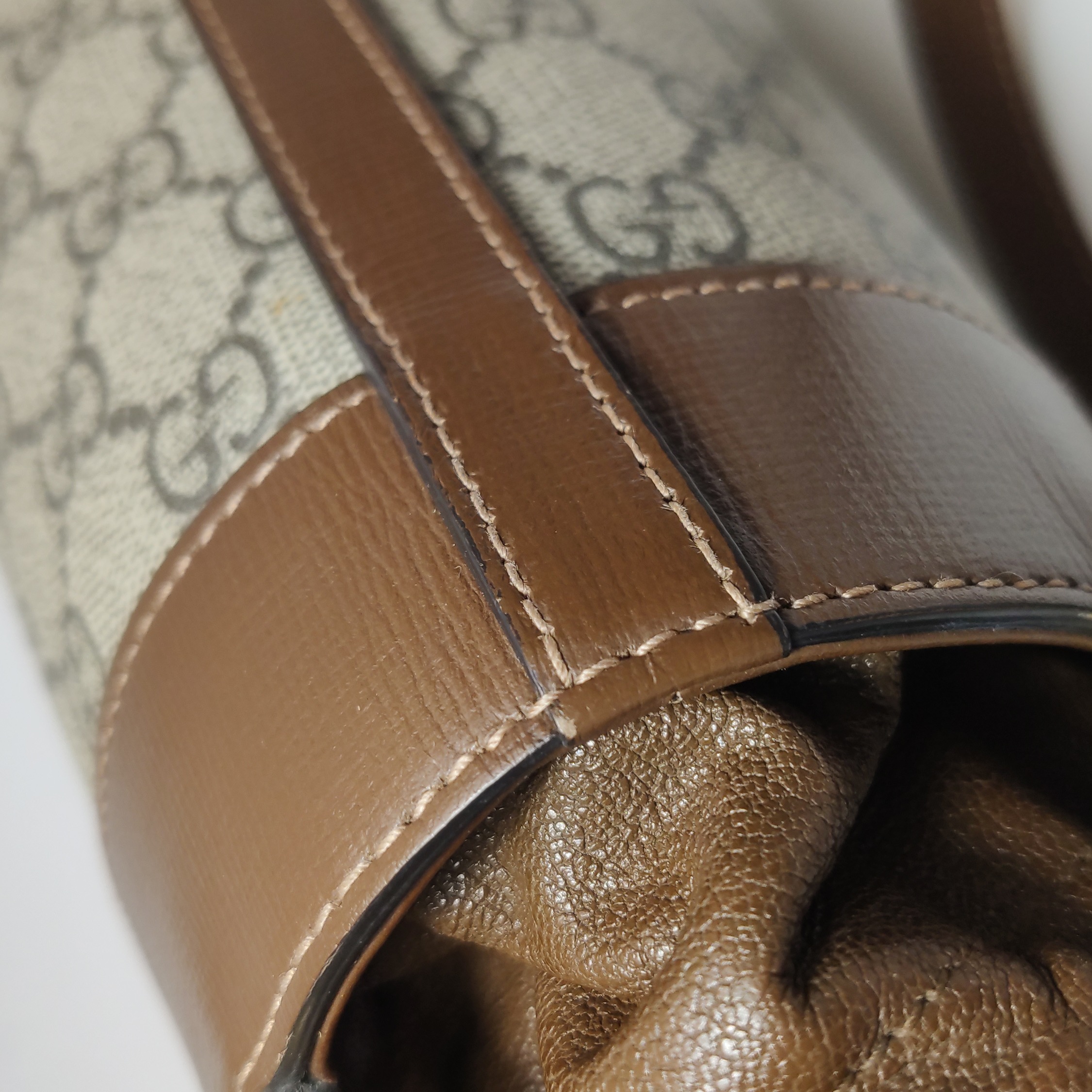 Gucci Horsebit 1955 Bucket Bag GG Coated Canvas Small — photo 12 of 16