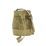 Gucci Ophidia Bucket Bag Jumbo GG Canvas with Leather Mini — thumbnail 1