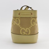 Gucci Ophidia Bucket Bag Jumbo GG Canvas with Leather Mini — thumbnail 3