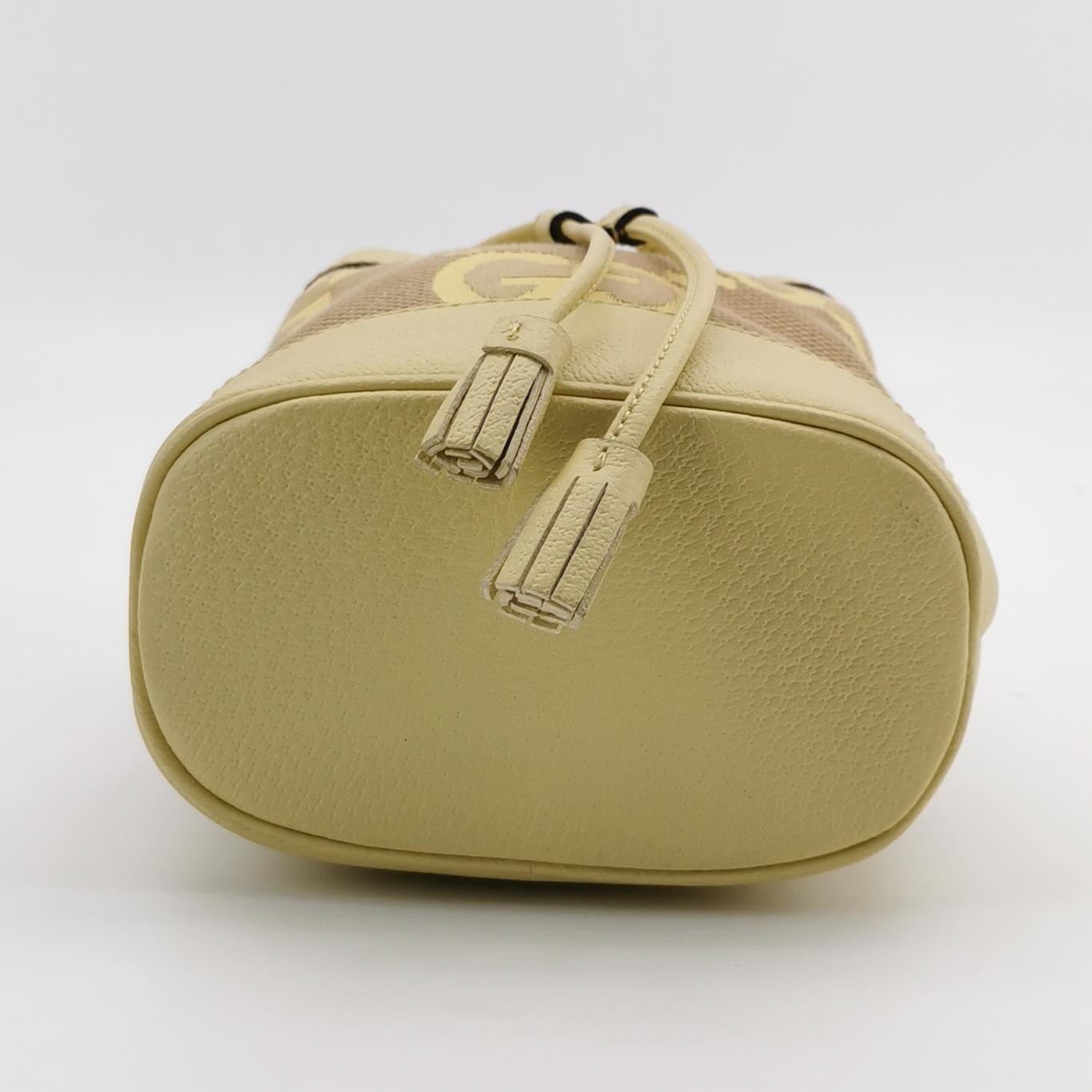 Gucci Ophidia Bucket Bag Jumbo GG Canvas with Leather Mini — photo 6 of 15
