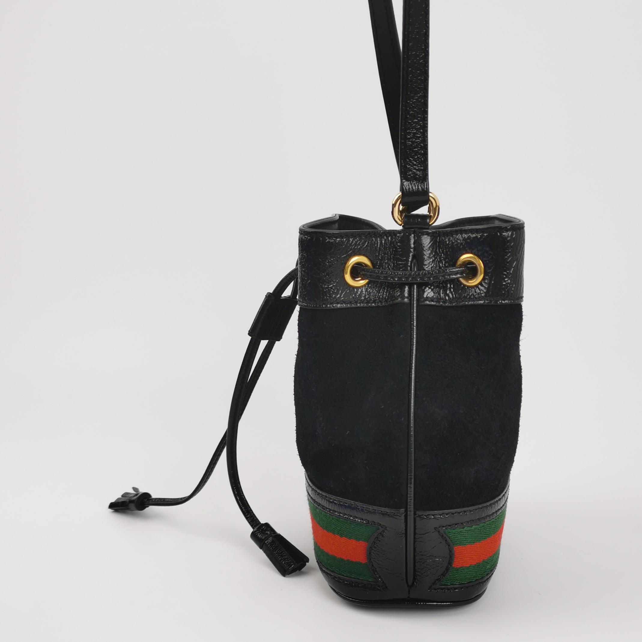 Gucci Ophidia Bucket Bag Waxed Leather And Suede Mini — photo 5 of 15