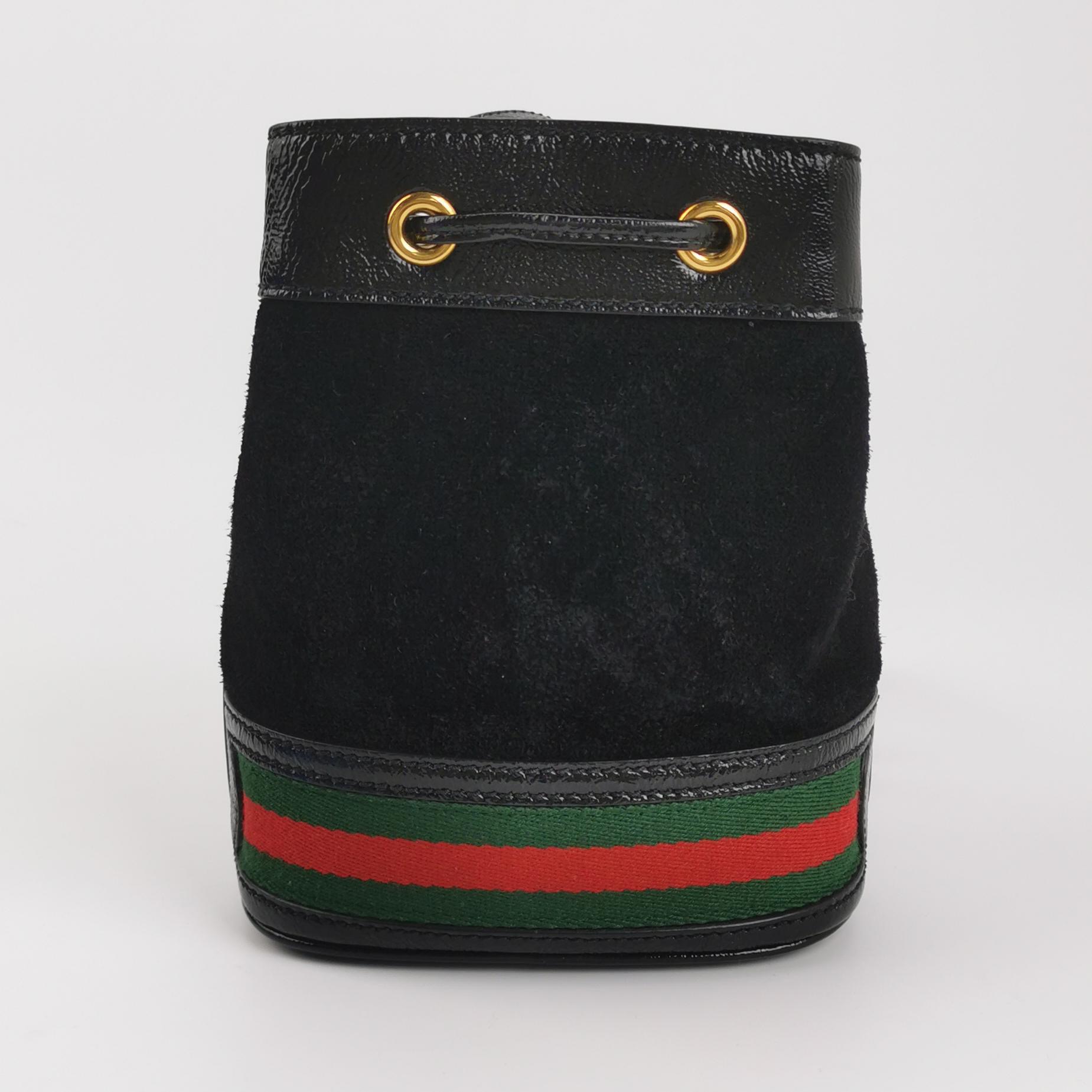 Gucci Ophidia Bucket Bag Waxed Leather And Suede Mini — photo 3 of 15