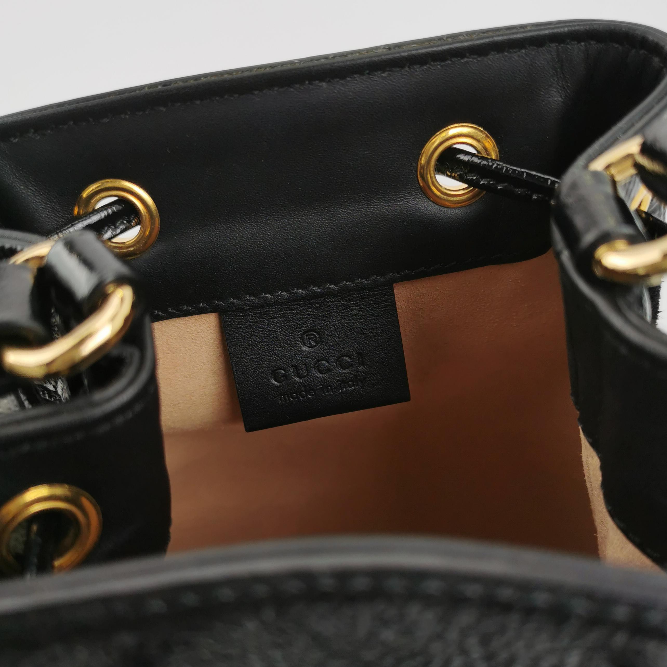 Gucci Ophidia Bucket Bag Waxed Leather And Suede Mini — photo 8 of 15