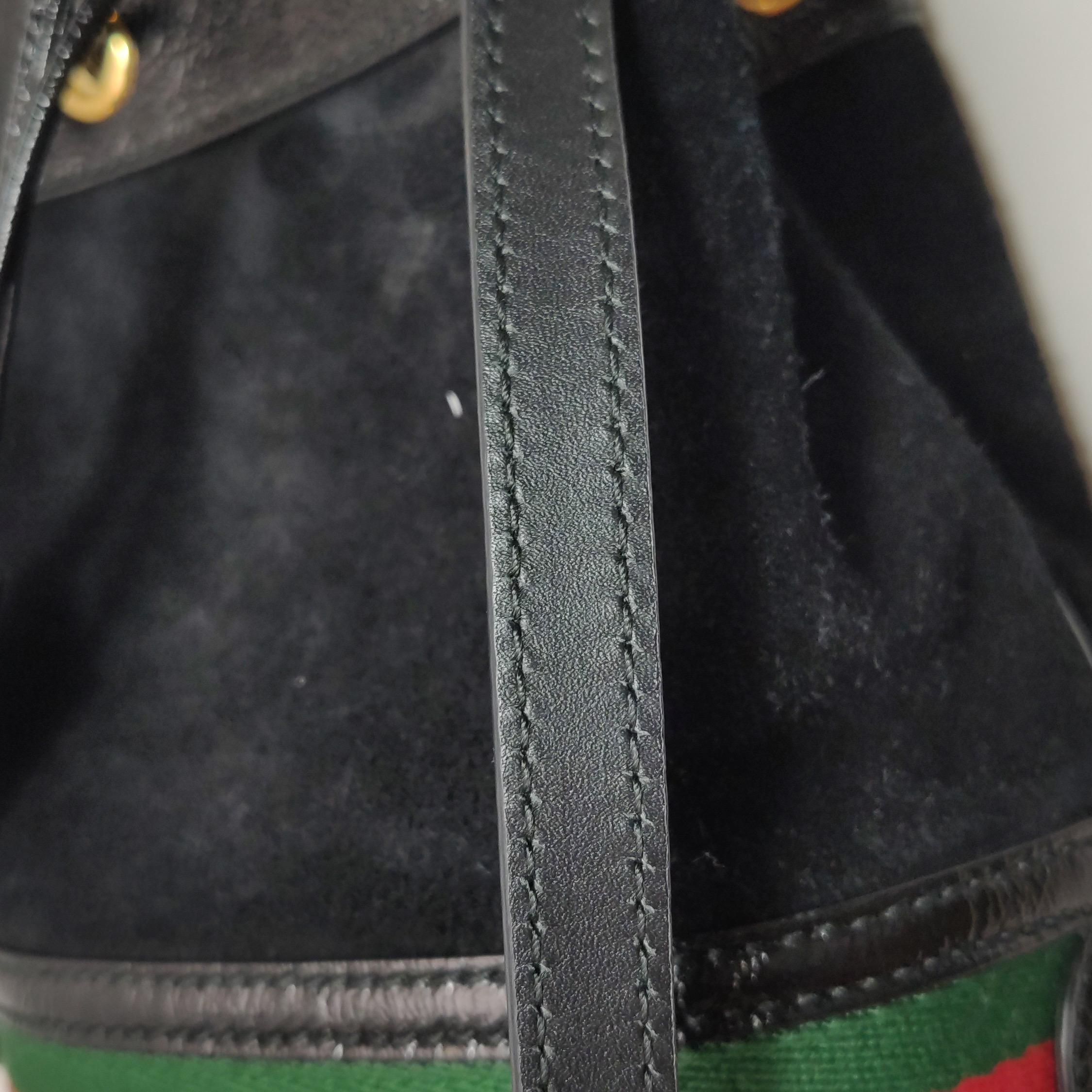 Gucci Ophidia Bucket Bag Waxed Leather And Suede Mini — photo 11 of 15