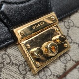Gucci Padlock Front Pocket Flap Shoulder Bag GG Coated Canvas and Leather Mini — thumbnail 9