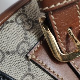 Gucci Padlock Front Pocket Flap Shoulder Bag GG Coated Canvas and Leather Mini — thumbnail 10