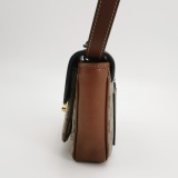 Gucci Padlock Front Pocket Flap Shoulder Bag GG Coated Canvas and Leather Mini — thumbnail 5