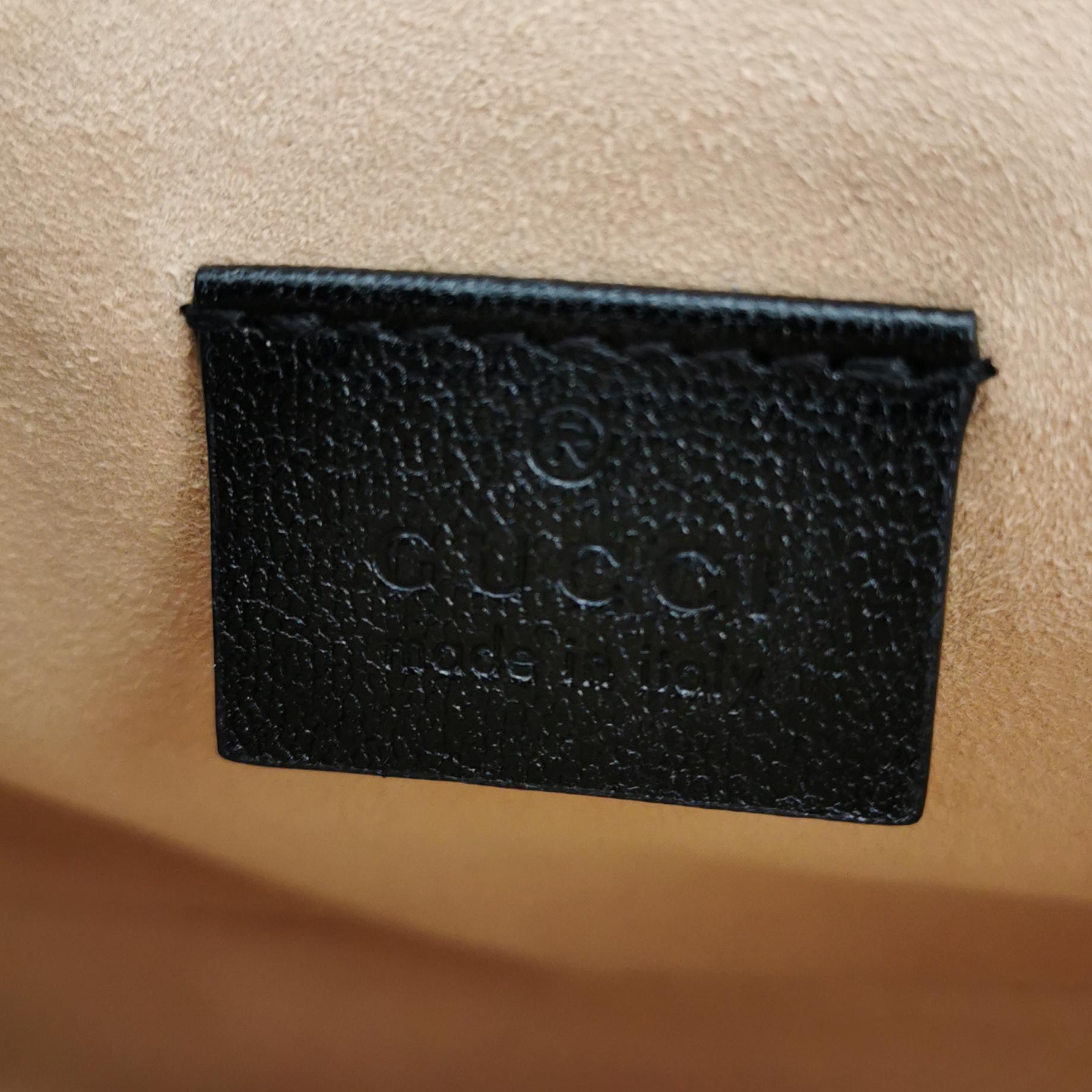 Gucci Padlock Front Pocket Flap Shoulder Bag GG Coated Canvas and Leather Mini — photo 8 of 15