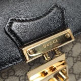 Gucci Padlock Front Pocket Flap Shoulder Bag GG Coated Canvas and Leather Mini — thumbnail 10
