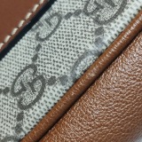 Gucci Padlock Front Pocket Flap Shoulder Bag GG Coated Canvas and Leather Mini — thumbnail 12