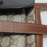 Gucci Padlock Front Pocket Flap Shoulder Bag GG Coated Canvas and Leather Mini — thumbnail 13