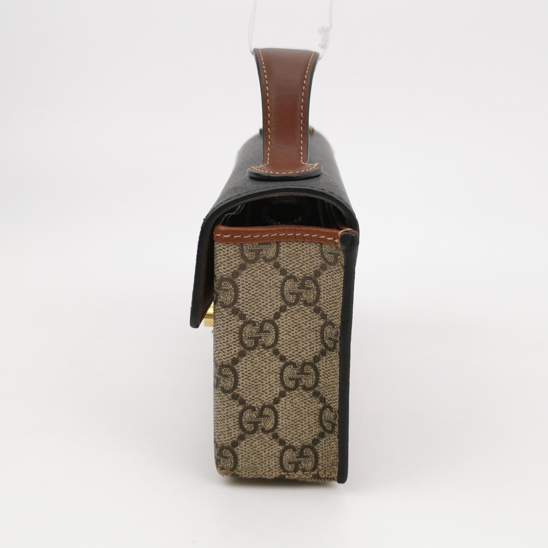 Gucci Padlock Top Handle Bag GG Coated Canvas and Leather Mini — photo 4 of 13