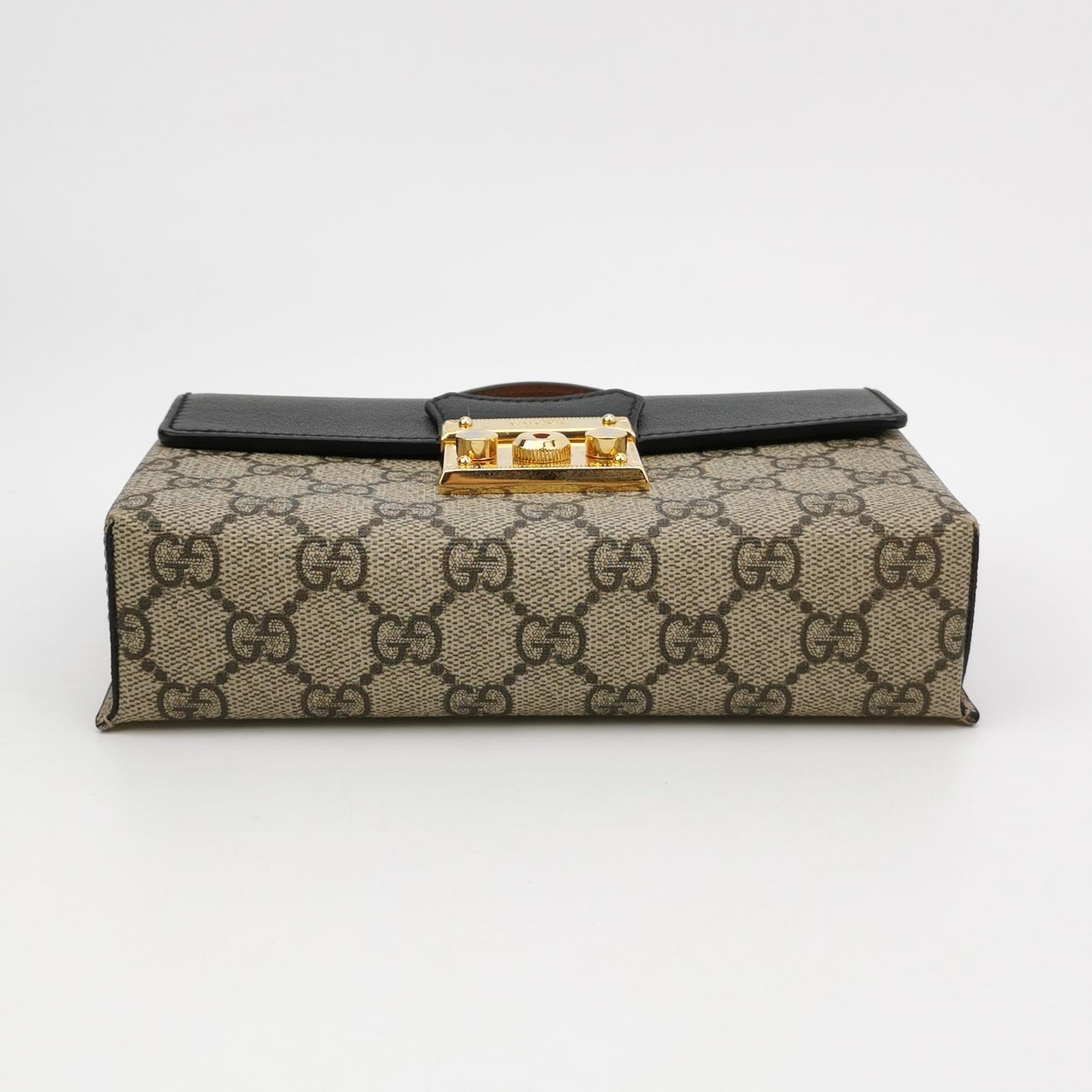 Gucci Padlock Top Handle Bag GG Coated Canvas and Leather Mini — photo 6 of 13