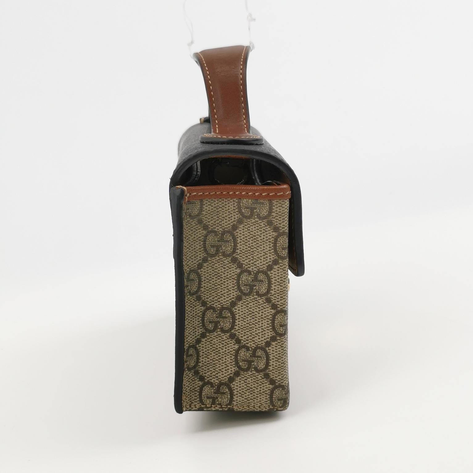 Gucci Padlock Top Handle Bag GG Coated Canvas and Leather Mini — photo 5 of 15