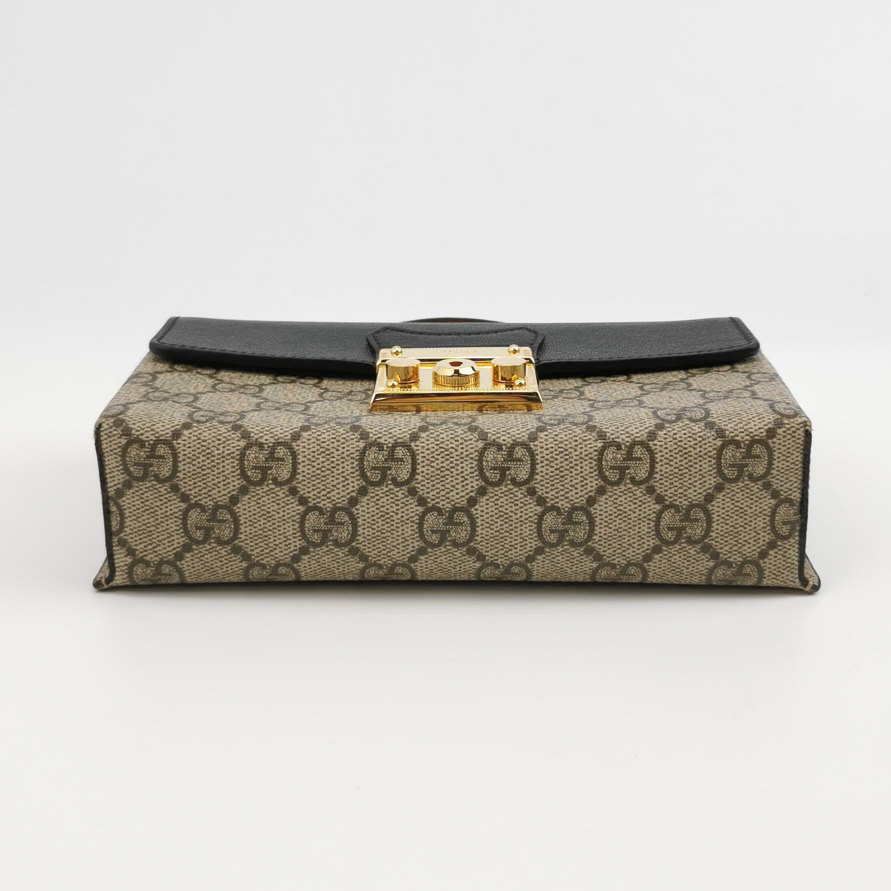 Gucci Padlock Top Handle Bag GG Coated Canvas and Leather Mini — photo 6 of 15