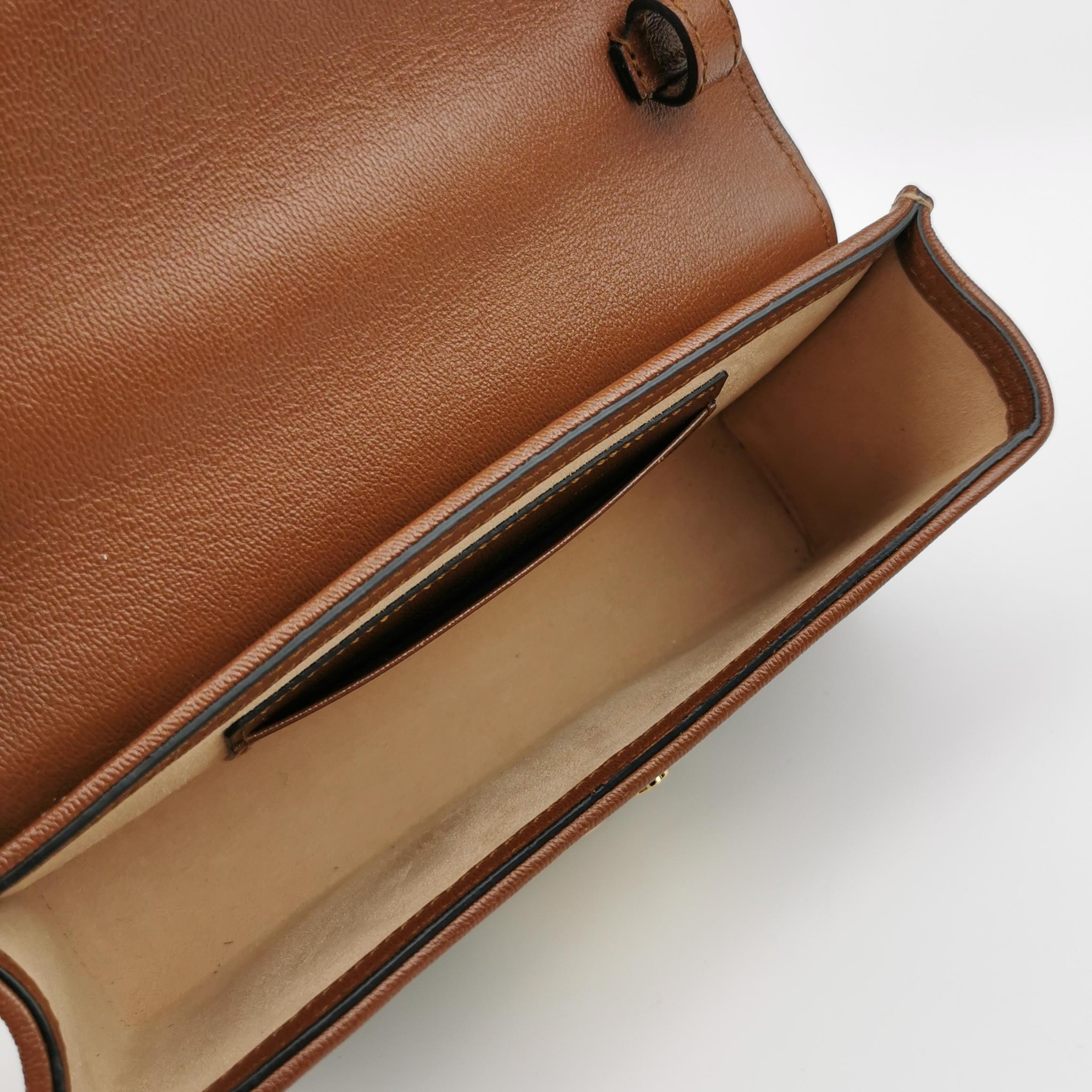 Gucci Padlock Top Handle Bag GG Coated Canvas and Leather Mini — photo 7 of 15